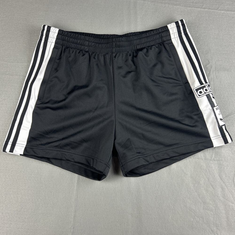 Adidas Originals Adibreak Trefoil Shorts Black White Womens Sz L (IU2518) - Picture 9 of 9